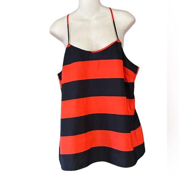 J. Crew Tank Top Bundle/3 Black, Electric Yellow & Red Blue Stripe Womens 12 - Picture 3 of 12